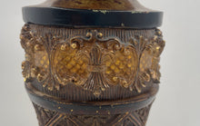 Load image into Gallery viewer, Antique Brown Ornate Pedestal-Style Decorative Candle Holder

