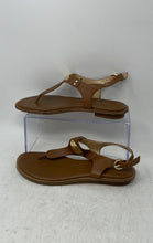 Load image into Gallery viewer, Michael Kors Womens Brown Leather Flat Thong Sandals Size 6.5M
