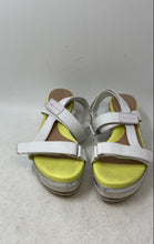 Load image into Gallery viewer, Grand Ambition Cole Haan Womens Ayer Yellow White Platform Sandals Size 8
