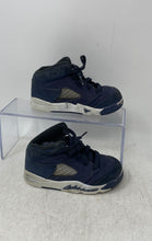 Load image into Gallery viewer, Nike Kids Air Jordan 5 Retro FN5454-400 Blue Lace-Up Sneaker Shoes Size 8C

