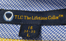 Load image into Gallery viewer, Tommy Hilfiger Mens Blue Printed Long Sleeve Collared Dress Shirt Sz L 16 34-35
