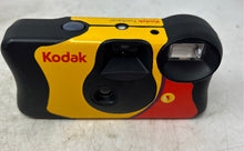 Load image into Gallery viewer, Kodak Fun Saver Yellow Black Red Built-In Flash 35mm Single Use Camera Untested

