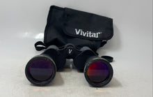Load image into Gallery viewer, Vivitar Black And Gray Coated Optics Full-Size Binoculars With Carrying Case
