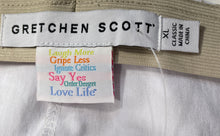 Load image into Gallery viewer, Gretchen Scott Womens Gripeless Taupe White Floral Pull-On Ankle Pants Size XL
