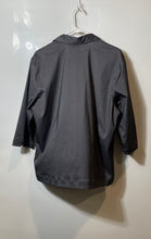 Load image into Gallery viewer, Pierre Cardin Womens Dark Gray Long Sleeve Collared Blouse Top Size Large
