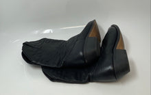 Load image into Gallery viewer, Unbranded Womens Black Leather Pointed Toe Pull-On Cowgirl Western Boots Sz 7.5M
