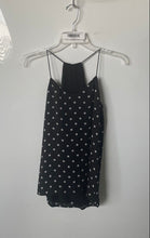 Load image into Gallery viewer, Express Womens Black White Polka Dot Spaghetti Strap V-Neck Blouse Top Size XS

