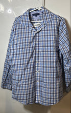 Load image into Gallery viewer, Tommy Hilfiger Mens Blue Printed Long Sleeve Collared Dress Shirt Size 16 1/2
