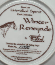 Load image into Gallery viewer, The Hamilton Collection Horse Winter Renegade Unbridled Spirit Collector Plate

