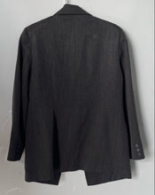 Load image into Gallery viewer, Donizetti Womens Gray Notch Lapel Single Breasted Four-Button Blazer Size 8
