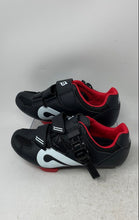 Load image into Gallery viewer, Peloton Womens Black Leather Low Top Adjustable Strap Cycling Shoes Size EUR 36

