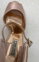 Load image into Gallery viewer, Badgley Mischka Womens Rose Gold Rhinestone High Ankle Strap Heels Size 9M
