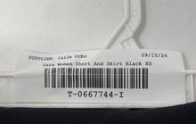 Load image into Gallery viewer, Zara Womens Black Stretch Belt Loops Side Zip Regular Fit Mini Skort Size XS
