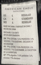 Load image into Gallery viewer, American Eagle Outfitters Womens Black Denim Dark Wash Skinny Jeans Size 4
