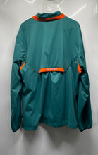 Load image into Gallery viewer, Reebok Mens Green Miami Dolphins 1/4 Zip NFL Football Jacket Size Large
