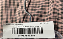 Load image into Gallery viewer, Zara Womens Pink Gingham Strapless Bustier Short Mini Dress Size Medium
