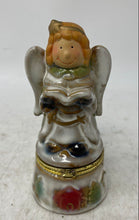 Load image into Gallery viewer, Multicolor Engraved Ceramic Home Decorative Singing Christmas Angel Trinket Box
