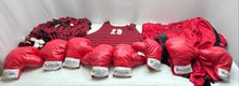 Load image into Gallery viewer, Lot Of Assorted Stats Black And Red Red Boxing Gloves And Boxing Equipment
