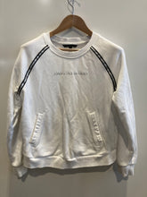 Load image into Gallery viewer, Authentic Armani Exchange Womens White Long Sleeve Pullover Sweatshirt Sz Small

