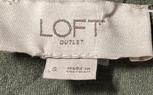 Load image into Gallery viewer, Loft Womens Green Short Sleeve V-Neck Pullover Blouse Top Size Small
