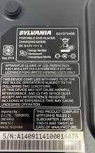 Load image into Gallery viewer, Sylvania SDVD7040B Black Compact Portable DVD Player Not Tested
