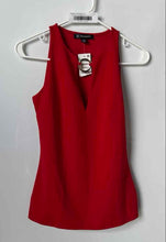 Load image into Gallery viewer, INC International Concepts Womens Red Sleeveless Blouse Top Size Small With Tag
