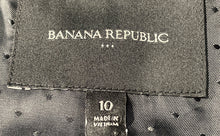 Load image into Gallery viewer, Banana Republic Womens Black Pockets Double-Breasted Four-Button Blazer Size 10
