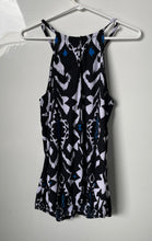 Load image into Gallery viewer, INC International Concepts Womens Black White Geometric Blouse Top Size Large
