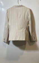 Load image into Gallery viewer, Tommy Hilfiger Womens Beige Multi Stripe Notch Lapel Two-Button Blazer Size 16
