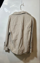 Load image into Gallery viewer, Zara Mens Beige White Gingham Check Cotton Long Sleeve Button-Up Shirt Size S
