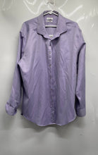 Load image into Gallery viewer, Calvin Klein Mens Purple Collared Long Sleeve Dress Shirt Size 34/35
