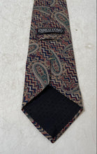 Load image into Gallery viewer, Enrico Uomo Mens Multicolor Printed Silk Keeper Loop Designer Tie
