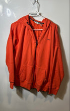 Load image into Gallery viewer, DKNY Womens Orange Long Sleeve Pockets Full-Zip Hoodie Size 2X
