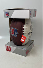 Load image into Gallery viewer, Wilson Brown White Mini NFL Autograph Football Ball With Tags
