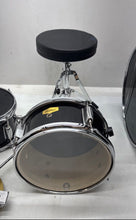 Load image into Gallery viewer, Eastar Black Beginner Student Band Drum Kit Set Of 3 With Its Stool
