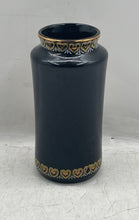 Load image into Gallery viewer, The Art Chokin Black Gold-Tone Bird Design Decorative Japanese Porcelain Vase
