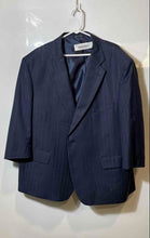 Load image into Gallery viewer, Jean Paul Germain Mens Blue Striped Print Long Sleeve Two-Button Blazer Size 50S
