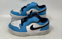Load image into Gallery viewer, Nike Kids Air Jordan 1 Low Alt BQ6066-144 Blue White Basketball Shoes Size 13.5C
