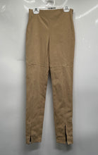 Load image into Gallery viewer, Theory Womens Beige Flat Front Side Zip Skinny Leg Trouser Pants Size 0
