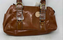 Load image into Gallery viewer, G.H. Bass &amp; Co. Womens Brown Leather Double Handle Shoulder Handbag With Tag

