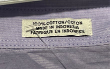 Load image into Gallery viewer, Calvin Klein Mens Purple Cotton Short Sleeve Collared Button-Up Shirt Size M
