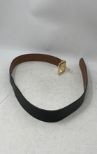 Load image into Gallery viewer, Lauren Ralph Lauren Mens Black Gold-Tone Buckle Adjustable Dress Belt
