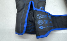 Load image into Gallery viewer, RDX Black Blue Sport Equipment Helmet Gloves &amp; Shin Guards Boxing Protective Set
