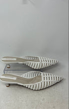 Load image into Gallery viewer, Franco Sarto Womens Marlina White Pointed Toe Slip-On Kitten Mule Heels Size 10M
