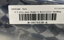 Load image into Gallery viewer, U S Polo Assn. Womens Multicolor Checkered Shoulder Strap Satchel Handbag
