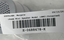 Load image into Gallery viewer, iHome Model iHM61 Silver Portable Rechargeable Bluetooth Mini Speaker Not Tested
