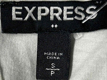 Load image into Gallery viewer, Express Womens Off White Sleeveless Racerback Sequin Blouse Top Size Small
