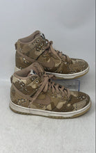 Load image into Gallery viewer, Nike Womens Dunk High Brown Camouflage Leather Lace-Up Sneaker Shoes Size 6.5
