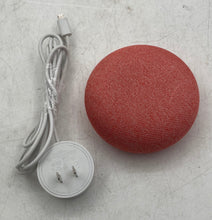 Load image into Gallery viewer, Google Home Mini Charcoal Orange Smart Assistant Speaker W/ Adapter Not Tested
