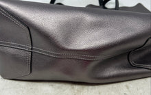 Load image into Gallery viewer, Kate Spade New York Womens Silver-Tone Black Shoulder Strap Medium Tote Bag
